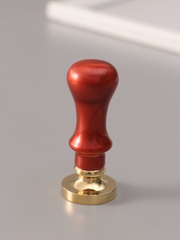 Печать для сургуча с пластиковой ручкой "Буква P на вензеле" 2,5х2,5х6,3см