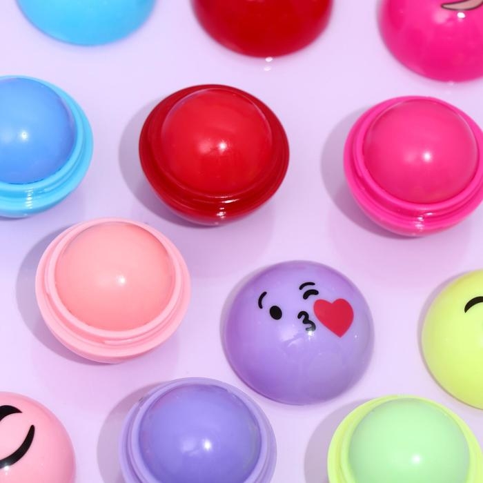 Бальзам для губ &laquo;Смайлики&raquo;, микс цветов и ароматов