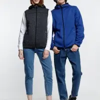 Жилет с капюшоном унисекс Gotland, черный, размер L