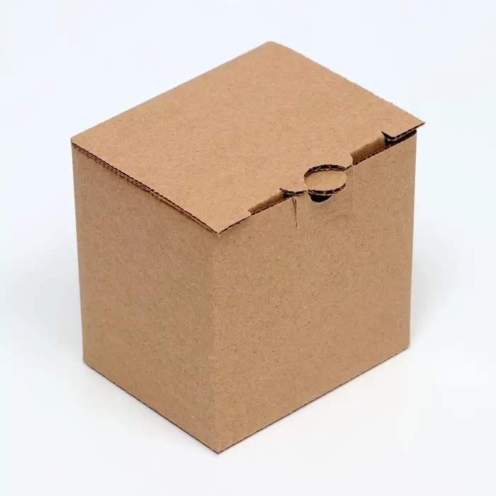 Коробка под кружку, 10&times;8&times;10 см, бурая