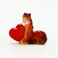 Сувенир новогодний &laquo;Лошадь с сердем&raquo;, 5.5 х 6.5 см