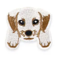 Термоаппликация &laquo;Собака с лапками&raquo;, 4.8&times;4.3 см, бежевая