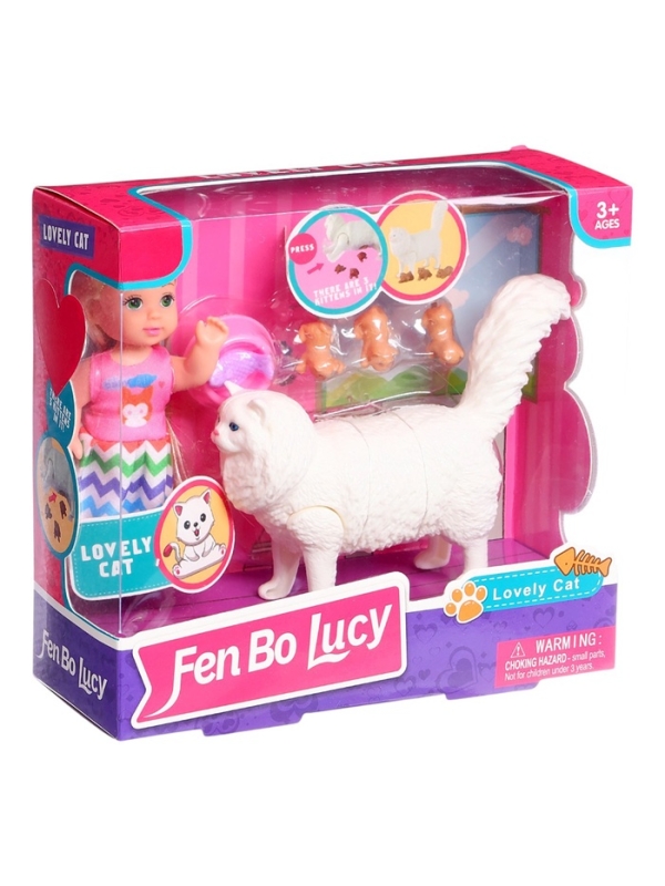 Кукла-малышка "Мама-кошечка", МИКС