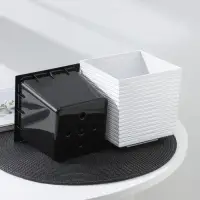 Кашпо со вставкой &laquo;Стиль&raquo;, 1,5 л, цвет мрамор