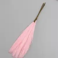 Искусственное растение для творчества "Ковыль" розовый 29 см