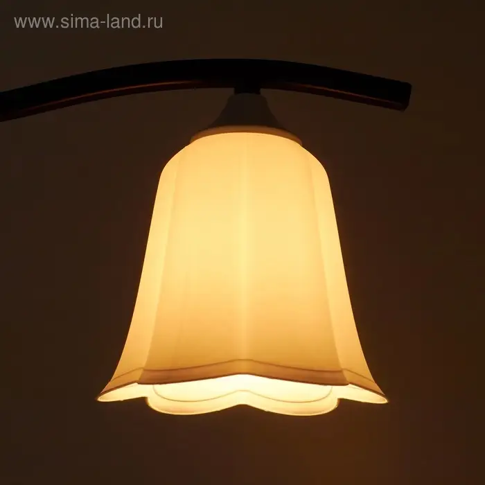 Плафон универсальный "Цветок"  Е14/Е27 снежно-белый 14х14х13см