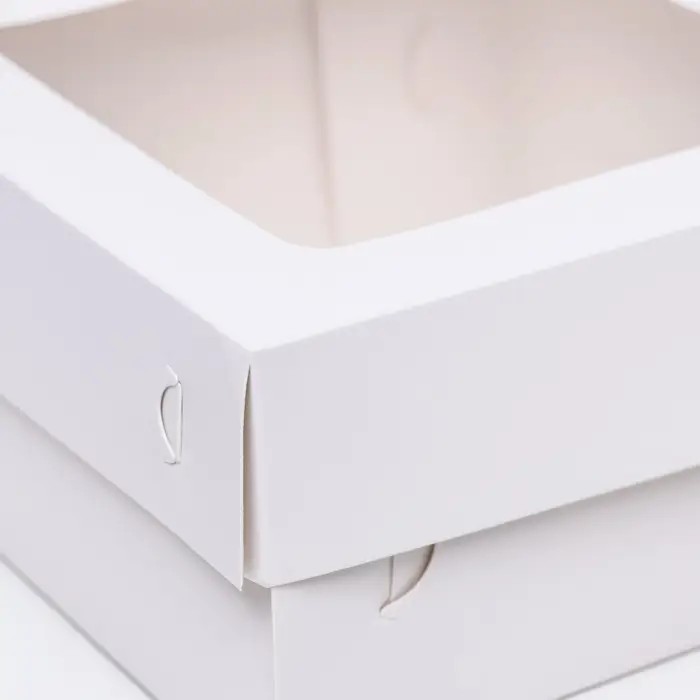 Кондитерская упаковка, белая, 17&times;17&times;8 см