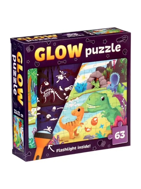 Glow in the dark puzzle(with UV lantern)
