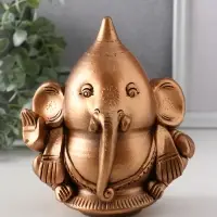 Фигура &laquo;Ганеш&raquo;, 14.5&times;13.5&times;9 см, бронза