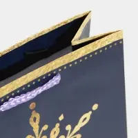 Пакет подарочный новогодний ламинированный &laquo;Снежинка&raquo;, MS 18 х 23 х 8 см