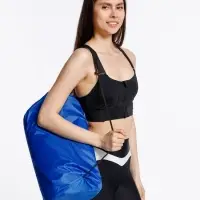 Массажный акупунктурный коврик с валиком Iglu, синий с белым