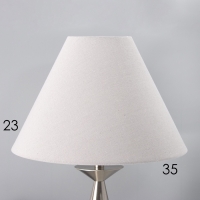 Настольная лампа с абажуром RISALUX &laquo;Эрика&raquo;, Е27, 40 Вт, серебро, 34&times;34&times;56 см