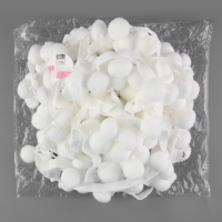 Тесьма декоративная с помпонами, 35 &plusmn; 5 мм, 9,1 &plusmn; 0,5 м, цвет белый