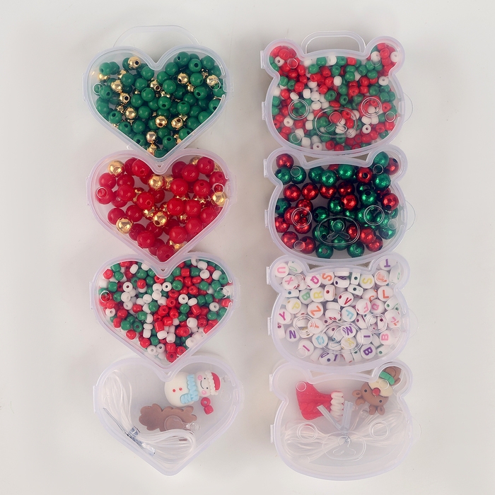 Набор для творчества &laquo;Новогоднее украшение из бусин&raquo;, виды МИКС