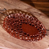 Блюдо "Шелл" алюминий 40х25х4 см