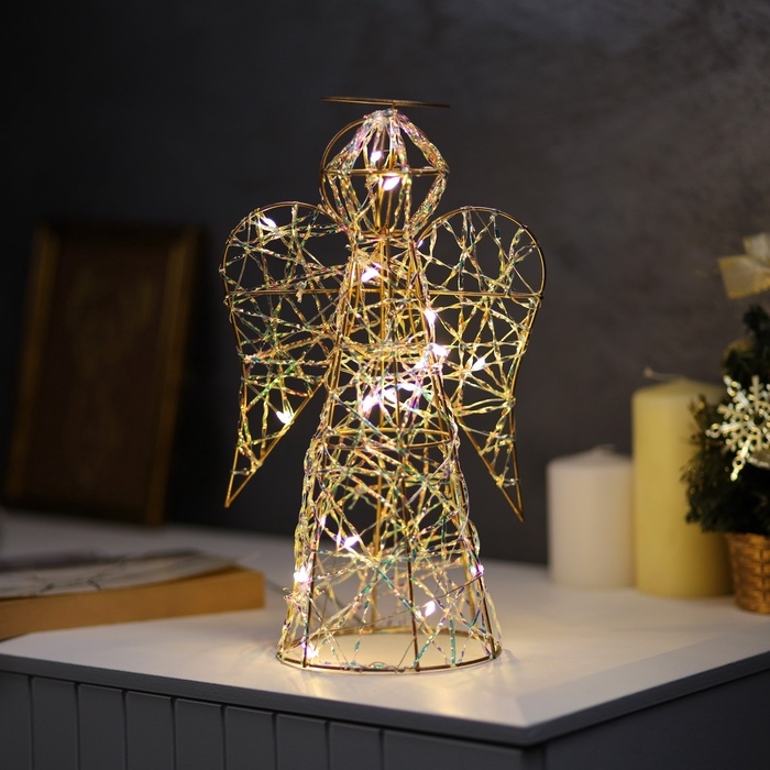 Светодиодная фигура &laquo;Ангел&raquo; 29х17х16 см, 20 LED, батарейки ААx2 (не в комплекте), свечение теплое белое