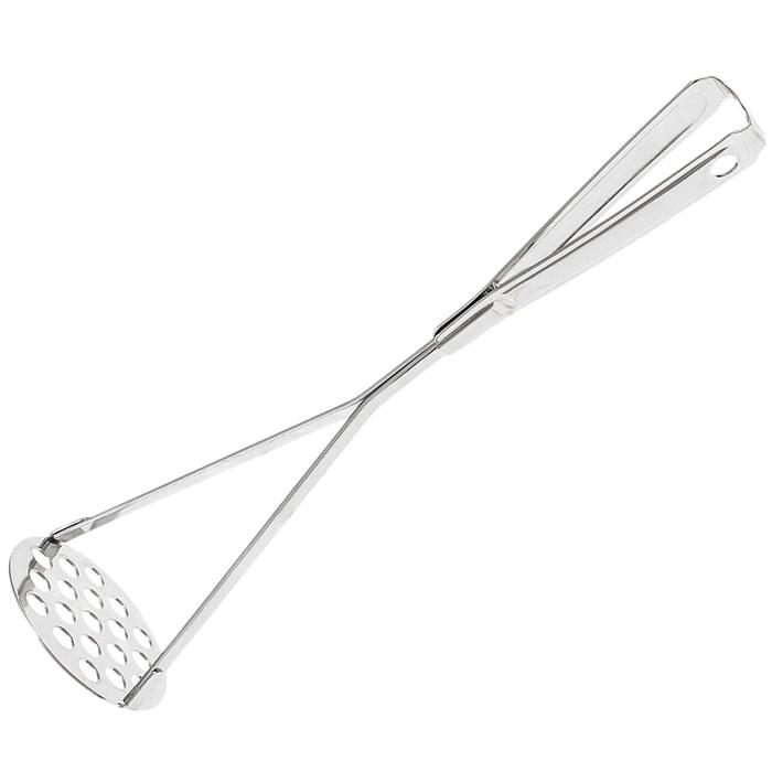 Толкушка с цельнометаллической ручкой, h=24,5 см