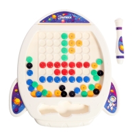 Магнитный планшет для рисования &laquo;Ракета&raquo;, мозаика, 10 карточек