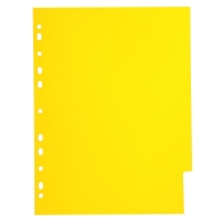 Набор разделителей листов А4 Office-2000, 12 листов без индексации, цветные, пластик 120 мкм