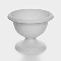 Кашпо уличное на ножке низкий &laquo;Колывань&raquo;, 5,3 л, цвет мраморный