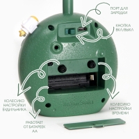 Часы - будильник с подсветкой "Полумесяц" детские, 2 режима, циферблат d-9 см, 9.8 х 31.5 см