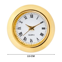 Циферблат для наручных часов, d-2.5 см, LQ377А, дискретный ход, золото