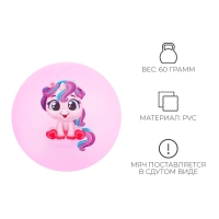 Мяч детский ZABIAKA &laquo;Единорожка&raquo;, d=22 см, цвет МИКС