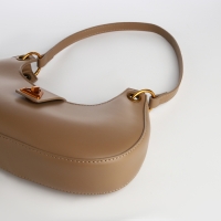 Сумка женская багет на молнии TEXTURA, средний размер, цвет светло-коричневый