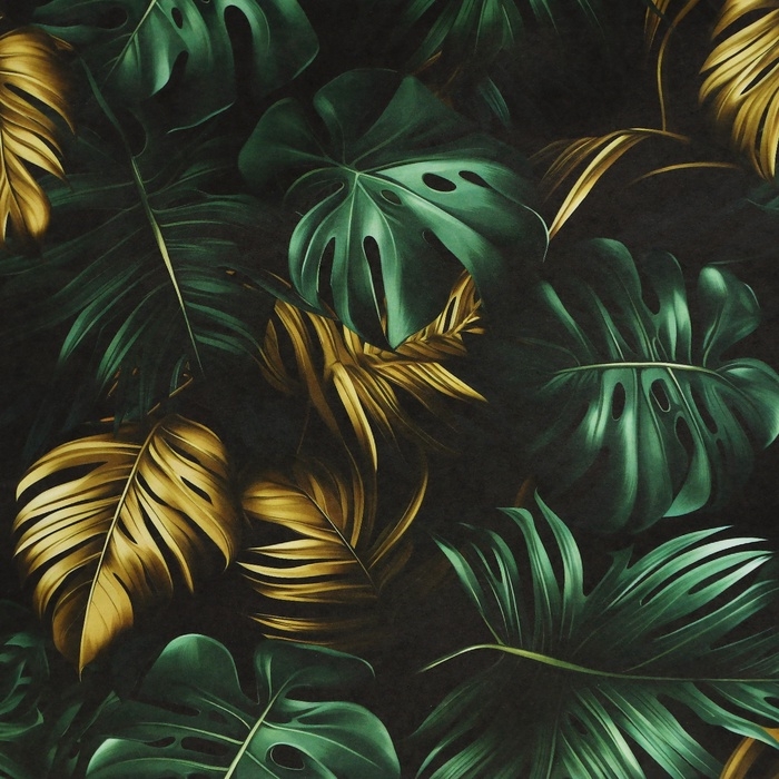 Пакет подарочный крафтовый "Золотые листья" 31,5 х 25 х 11,5 см, 120 г/м&sup2;