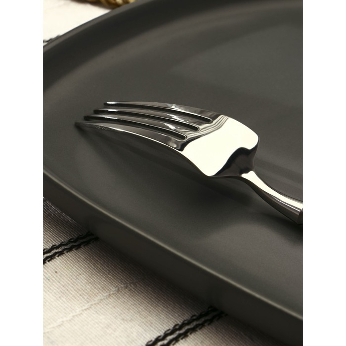 Вилка столовая из нержавеющей стали Magistro &laquo;Фьюжн&raquo;, длина 20,5 см, цвет серебряный