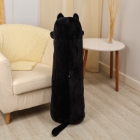Шкурка мягкой игрушки &laquo;Кот-батон&raquo;, 110 см, цвет чёрный, без набивки