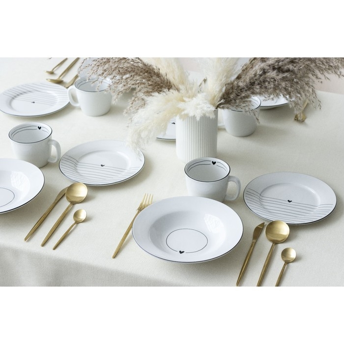 Глубокая тарелка керамическая &laquo;С любовью&raquo;, 22.4 см, 300 мл