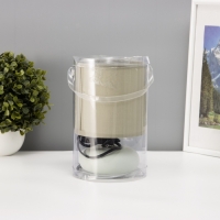 Настольная лампа "Ассенса" Е14 40вт фисташковый 13х13х22 см