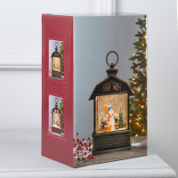 Светодиодная фигура &laquo;Олени в лесу&raquo; 14 &times; 24 &times; 8 см, пластик, батарейки ААх3 (не в комплекте), USB, свечение тёплое белое