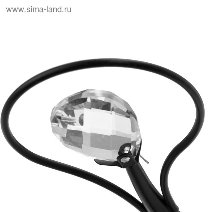 Люстра ГАЛЛОП 890521 2х60Вт Е27 черный/матовый белый с черным рисунком