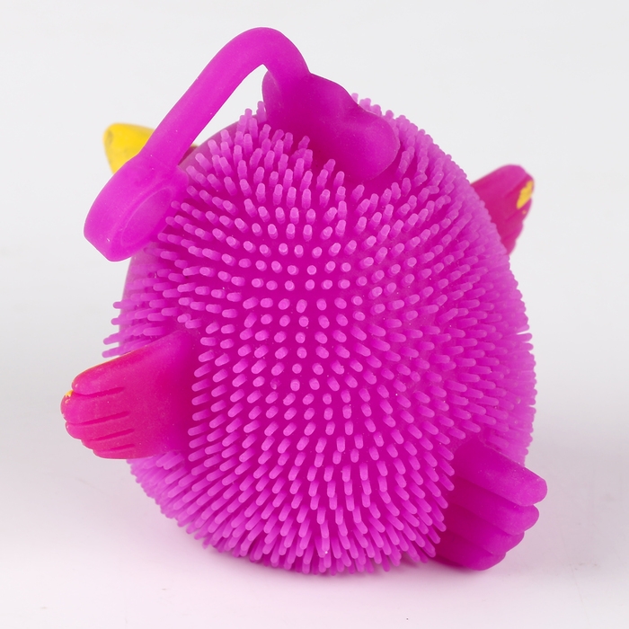 Мяч детский резиновый ёжка световой &laquo;Злые птички&raquo;, цвета МИКС , в шоубоксе