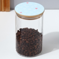 Банка для хранения сыпучих продуктов и круп &laquo;Готовь с любовью&raquo;, 950 мл