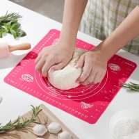 Коврик для выпечки с разметкой Доляна &laquo;Эрме&raquo;, силикон, 28&times;25,5 см, цвет МИКС