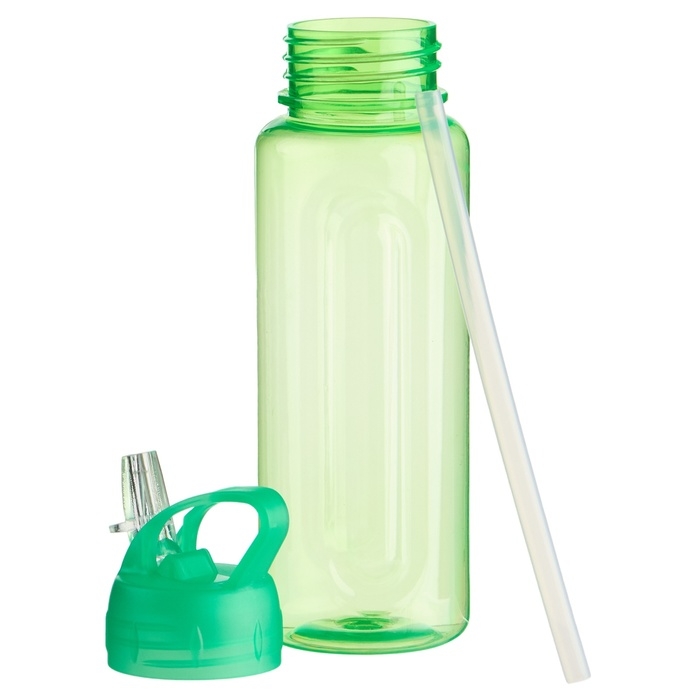 Бутылка для воды спортивная, 650 мл, "Бараолт", с поильником, 24 х 7 см, зеленая
