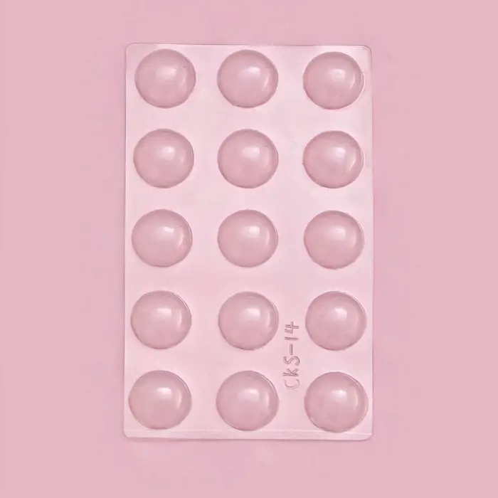 Форма для шоколада и конфет &laquo;Полусфера&raquo;, 22&times;13 см, 15 ячеек, d=3 см, прозрачная