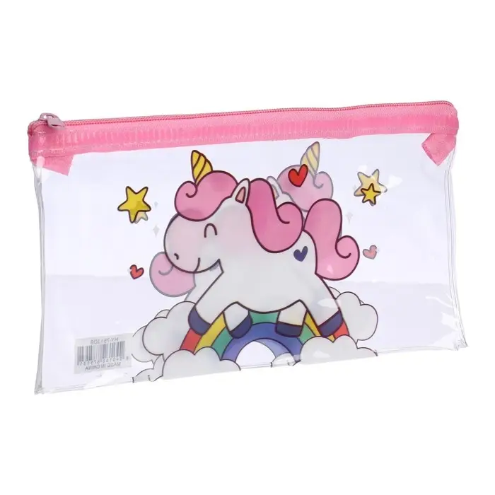 Пенал на молнии "Единорожки", МИКС