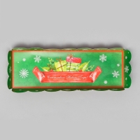 Кондитерская упаковка под рулет "Счастливого Нового года", 22,5 х 7,8 х 7,8 см