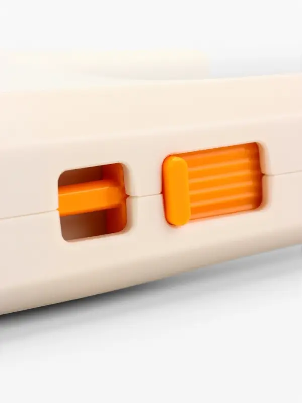 Рулетка - поводок для собак, лента 3 метра, белая/бежевая