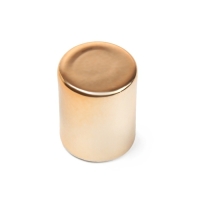 Ручка-кнопка CAPPIO РК102, d=18 мм, пластик, цвет золото, 8 шт.