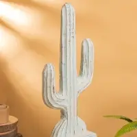 Сувенир &laquo;Кактус&raquo;, 24&times;9&times;54 см, дерево, голубой