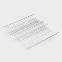 Сушилка для посуды с поддоном для шкафа 60 см, 56.5&times;25.6 см, хром