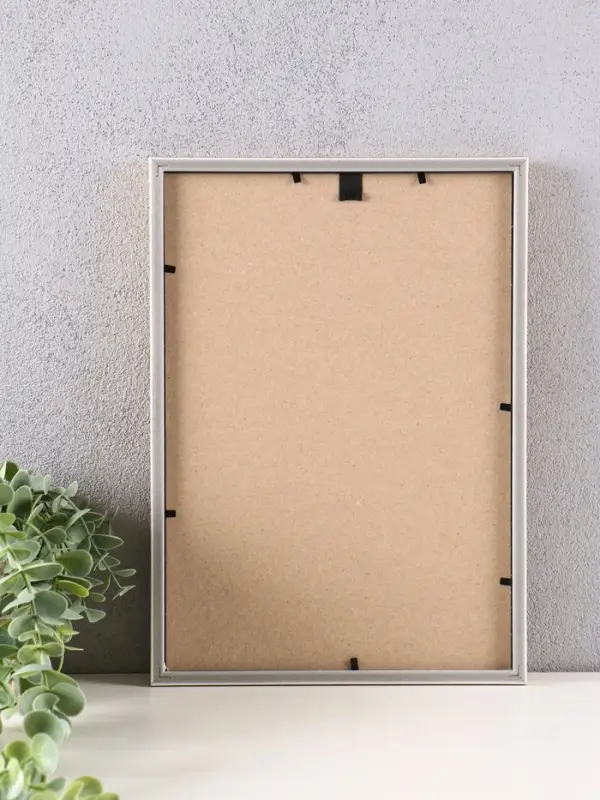 Рамка для фото, А4, 21 x 30 см, пластик, золотистая