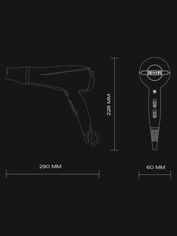 Фен SC-HD70I76, мощность 2200 Вт