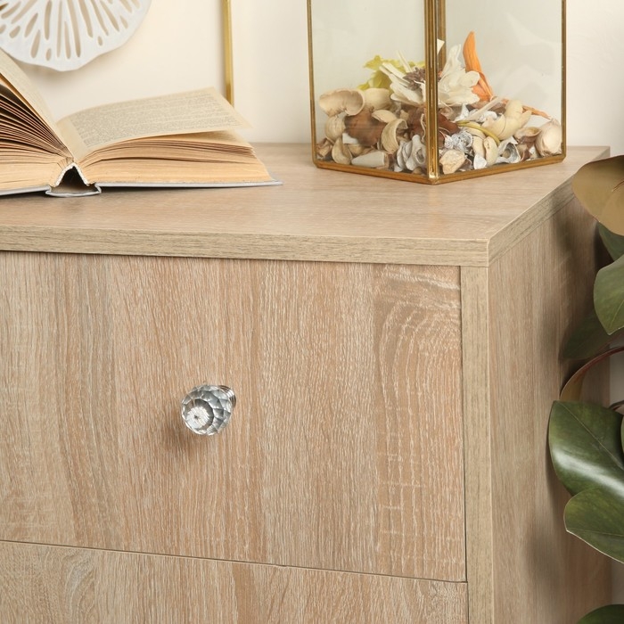 Ручка кнопка ТУНДРА ST001, d=30 мм, цвет хром, 8 шт