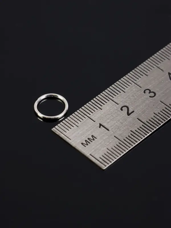 Набор соединительных колец для бижутерии в пластиковом боксе, 6 размеров, цвет серебро